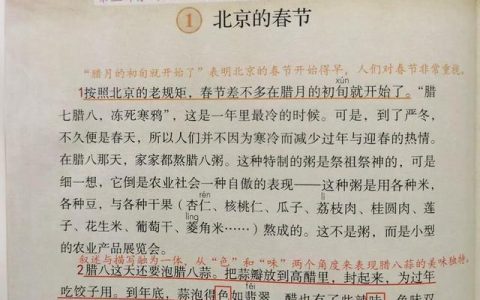 北京的春节课堂笔记主要内容（《北京的春节》主要内容和思想感情）